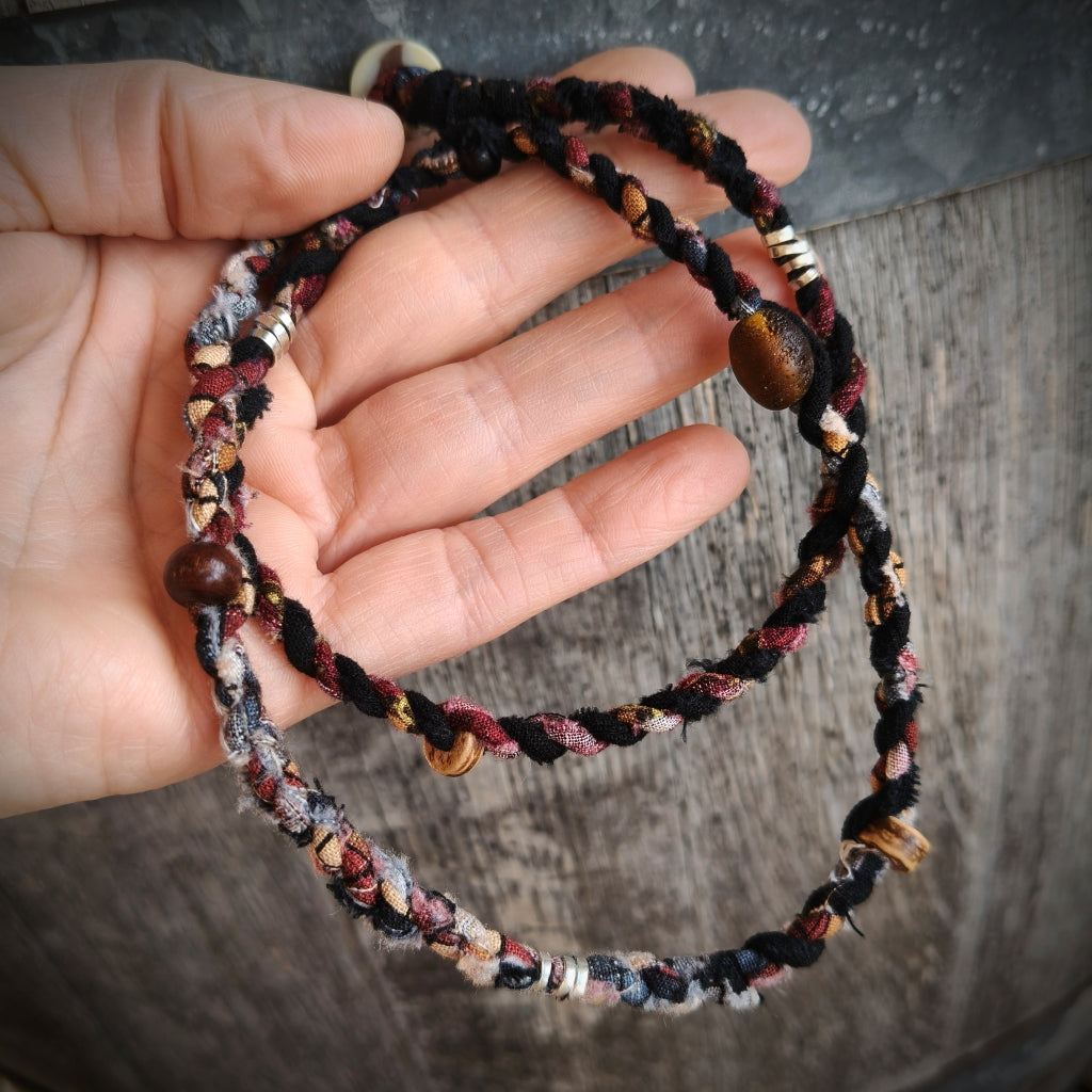 Boho Cordage Necklace - Upcycled - Men / Unisex