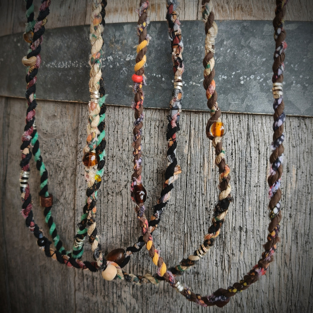 Boho Cordage Necklace - Upcycled - Men / Unisex