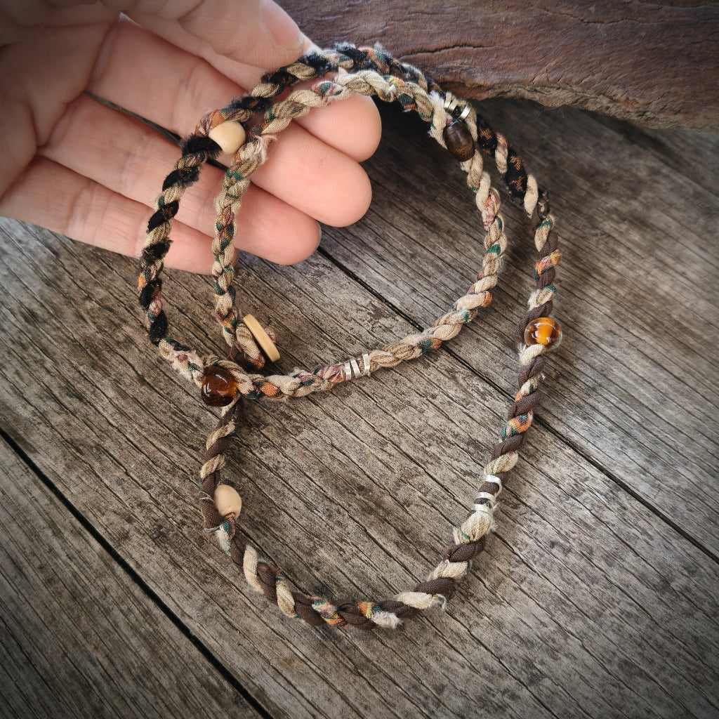 Boho Cordage Necklace - Upcycled - Men / Unisex