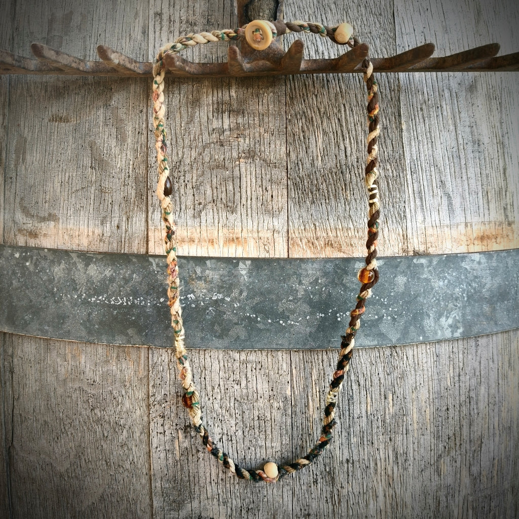 Boho Cordage Necklace - Upcycled - Men / Unisex