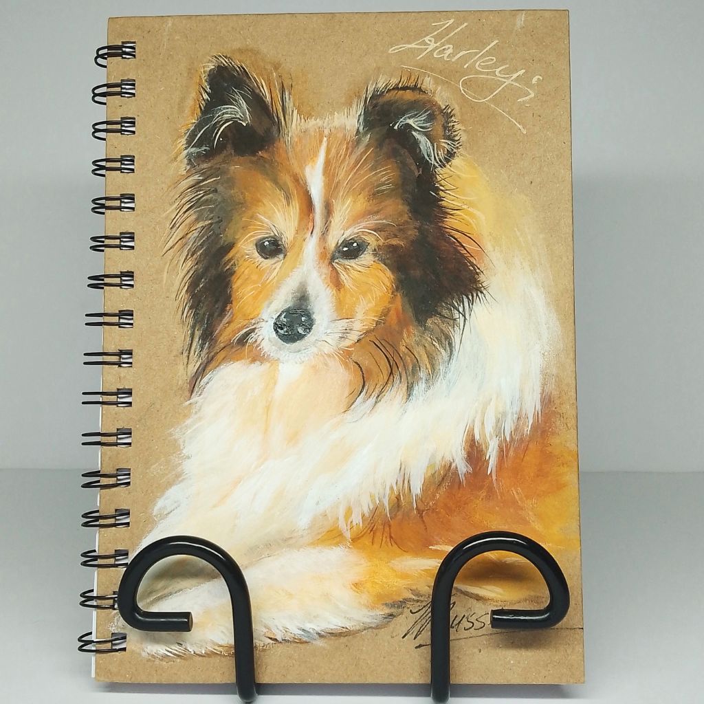 Pet Portrait Notebook - Customised Handpainted Notebook