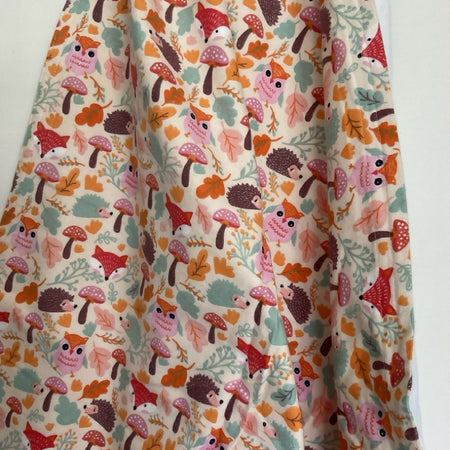Baby Blanket / Flannelette Cotton / Whimsical Forest Friends