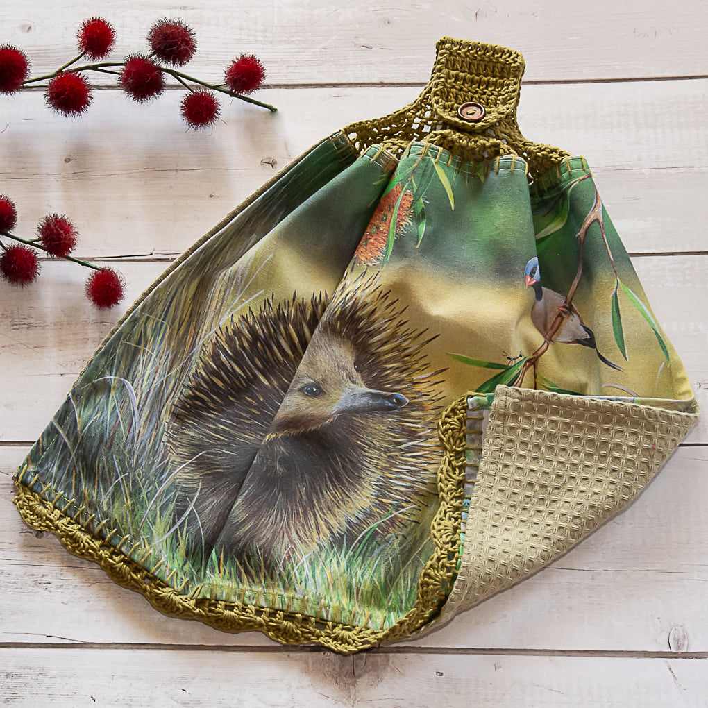 Australian Natives - Hanging Tea Towels/Hand Towels - Double Sided