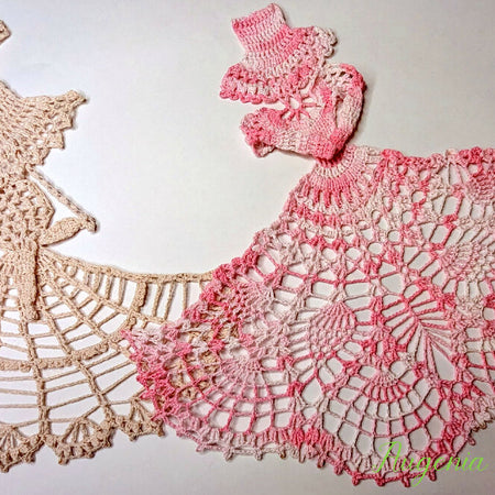 Crocheted Crinoline Doily, handmade