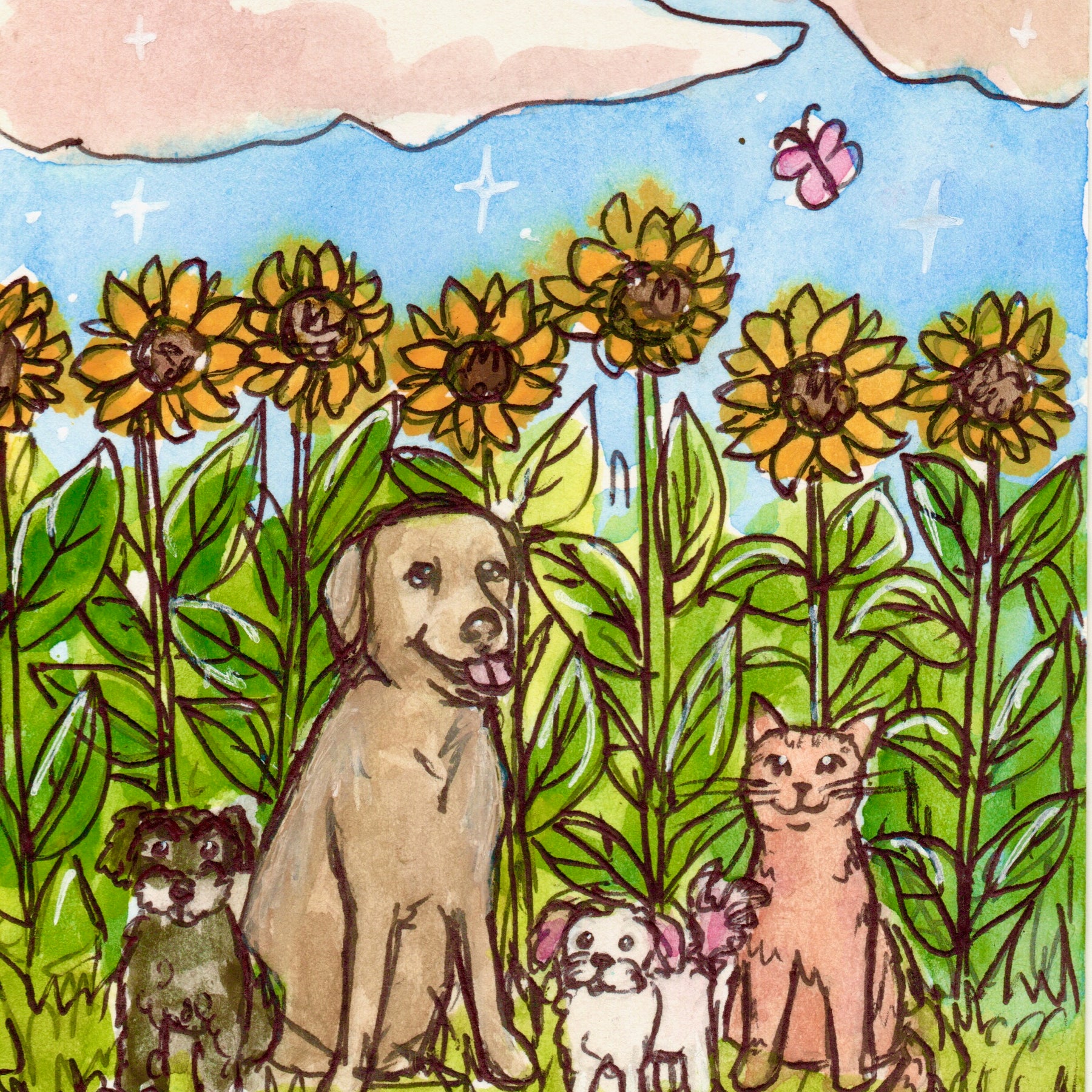 Pet Art - Custom Doodle Pawtrait