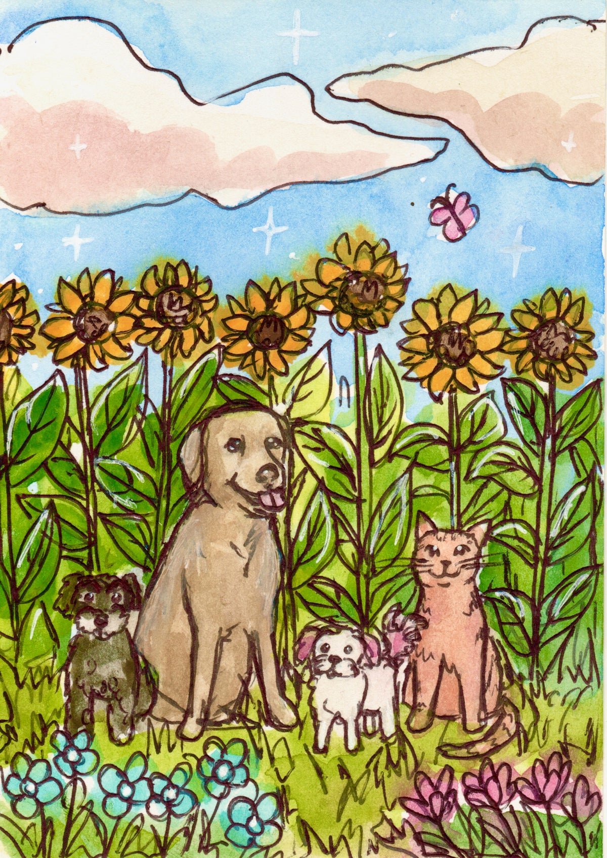 Pet Art - Custom Doodle Pawtrait