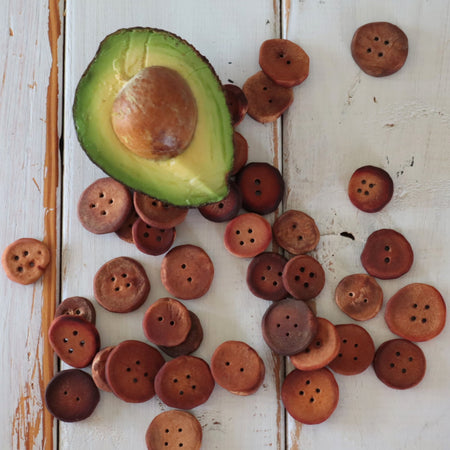 Hand carved Avocado pit Buttons. 5 to 10 Buttons on a card.