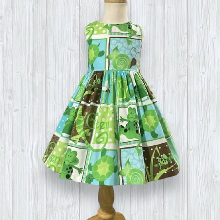 G is for Green Tea Party Dress