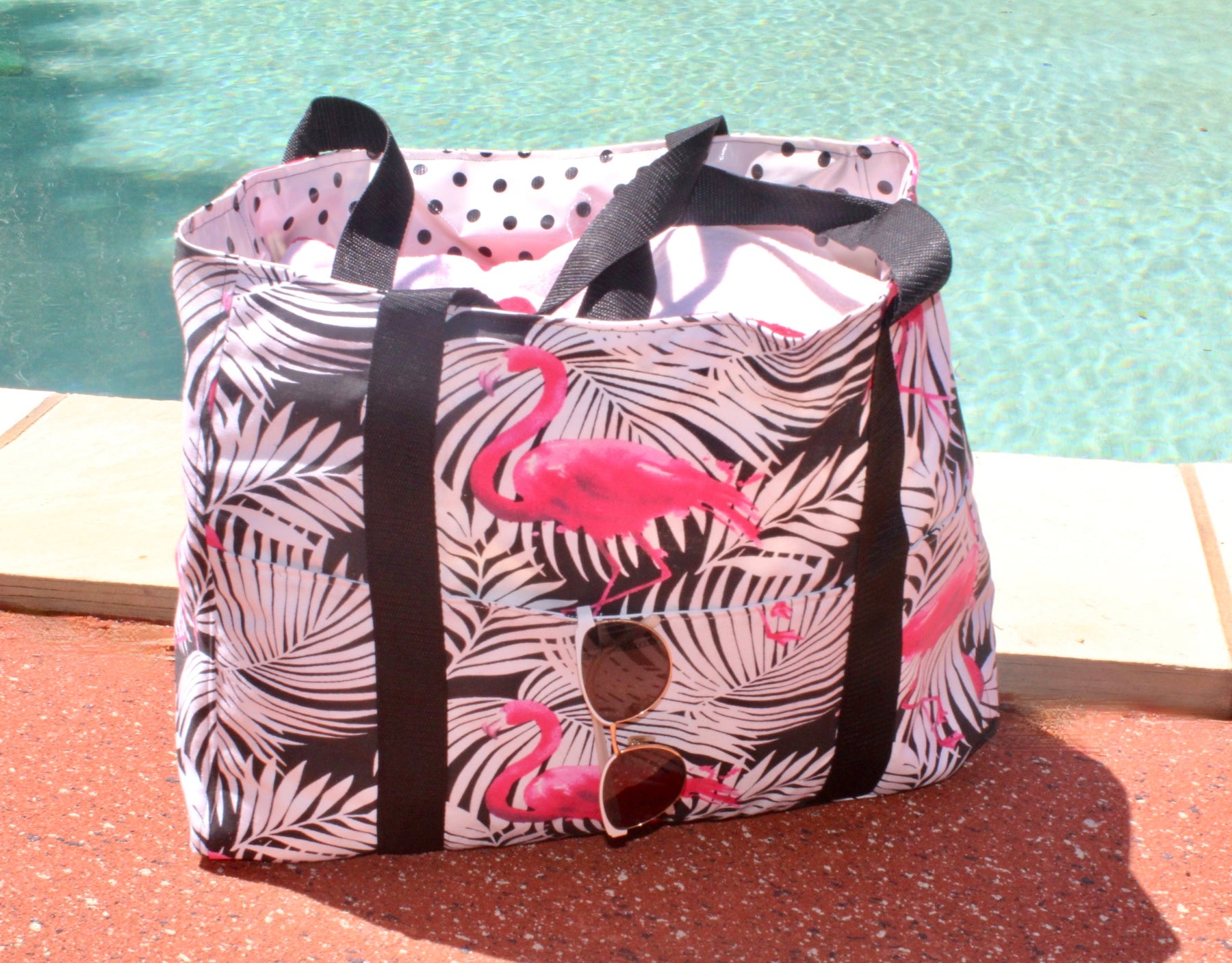 Flamingo Beach Bag