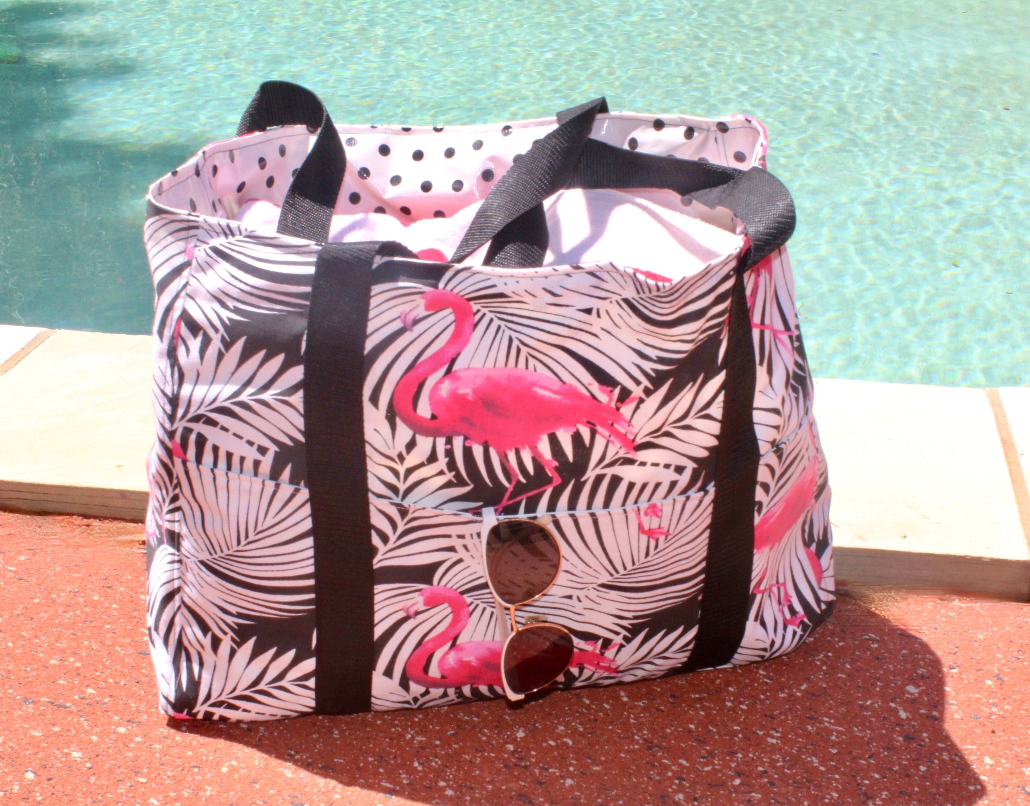 Flamingo Beach Bag