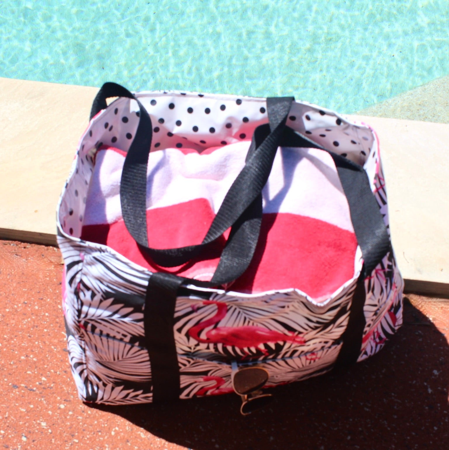 Flamingo Beach Bag