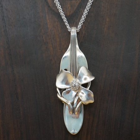 The silver Flower - Necklace
