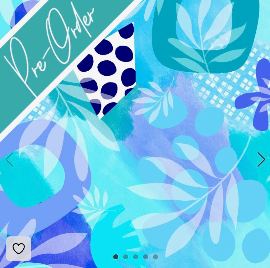 PRE-ORDER Water-resistant wet bags - Palm Cove (Wonderland Design Co)