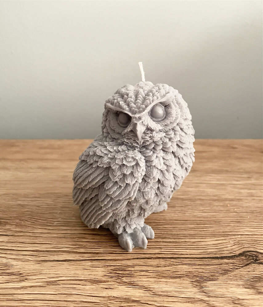 Owl Pillar Candle