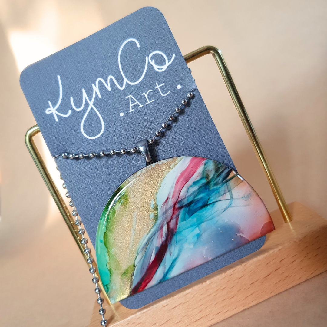 The Sunburnt Country Collection | Resin art jewellery | Pendants, studs and small dangle earrings
