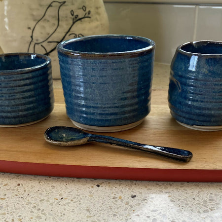 3 pce Dessert Set /Dessert for 1/ Handmade Pottery