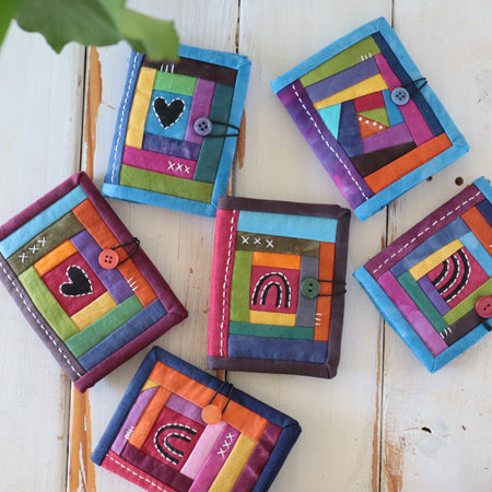 Hand Dyed Patchwork Needle Books