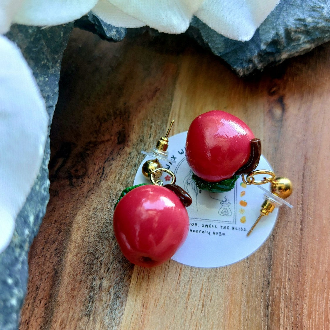Apple Earrings | Food Inspired Statement Earrings