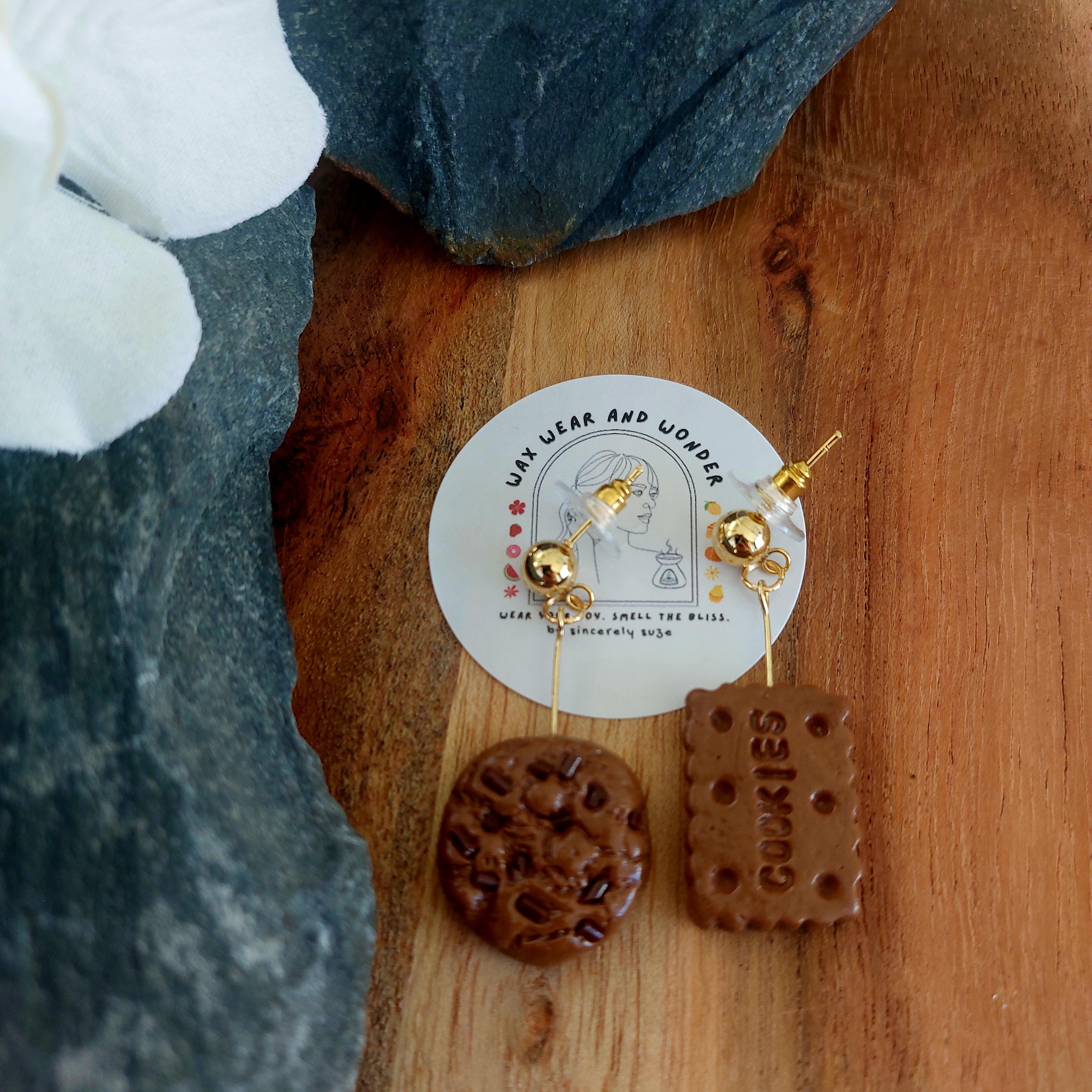 Cookie Earrings | Food Inspired Statement Earrings