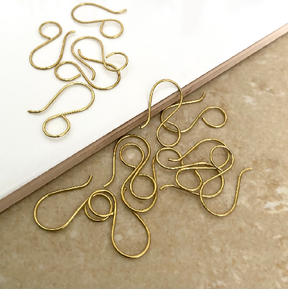 Raw Brass Shepherds Hooks