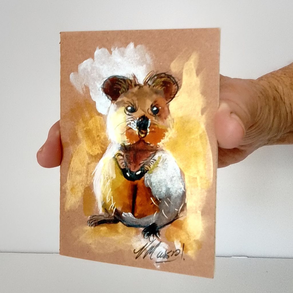 Handpainted Pocket Notebooks. Single or Set of 3. Bird and Animal designs