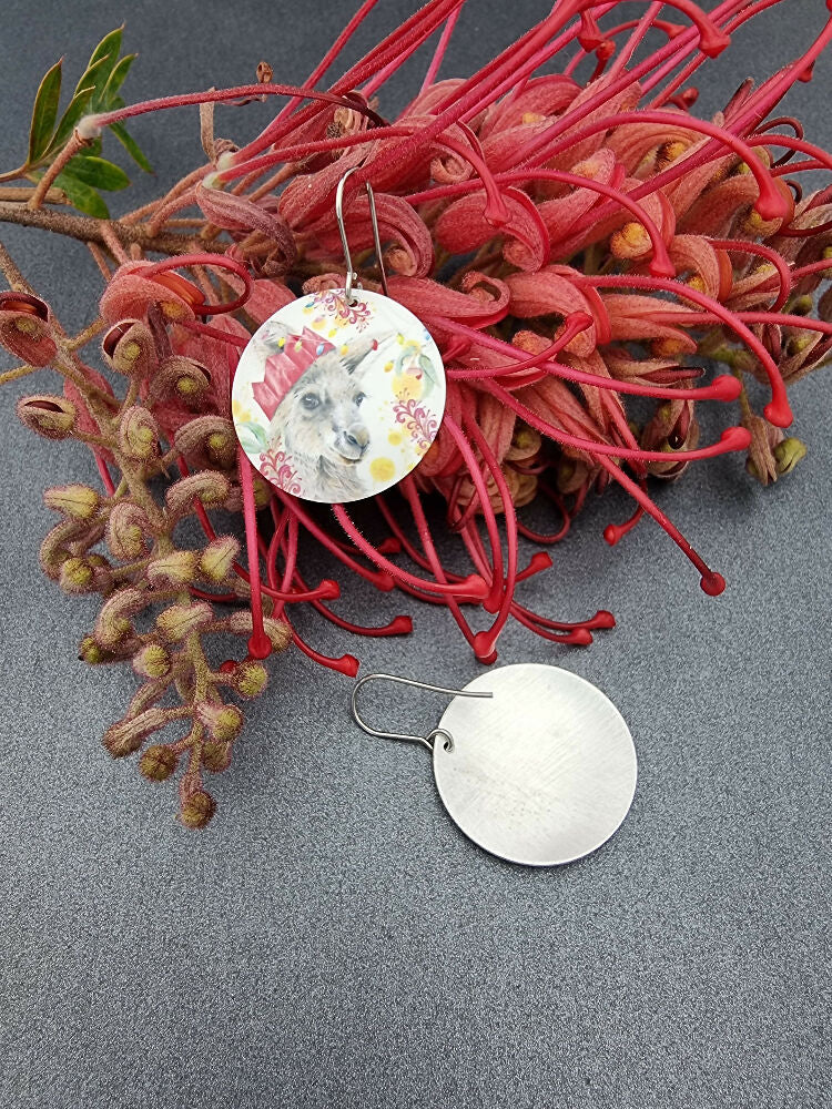 KANGAROO AUSSIE CHRISTMAS - earrings