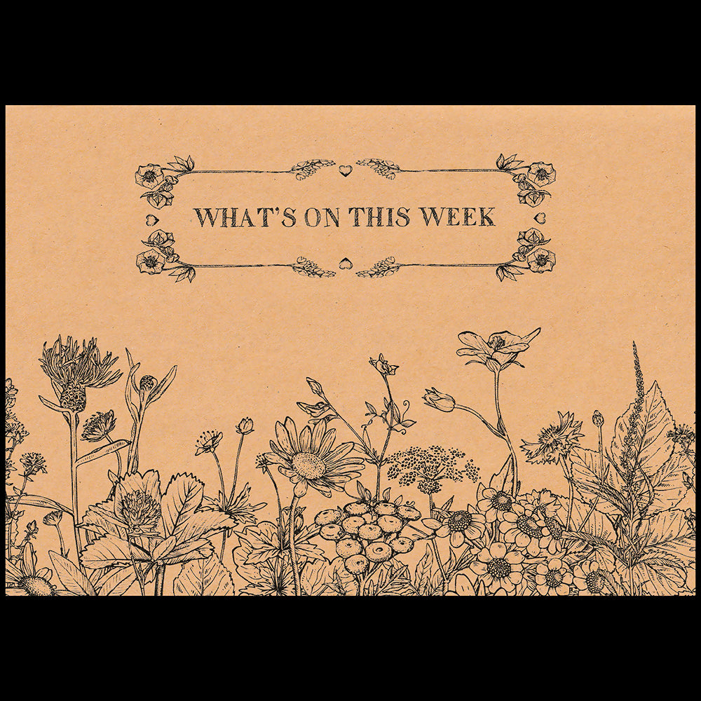 WILDFLOWER ECO WEEKLY PLANNER NOTEPAD