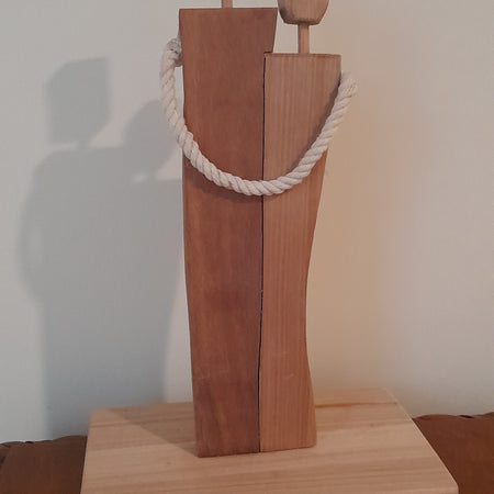 Man and Woman Wood Art