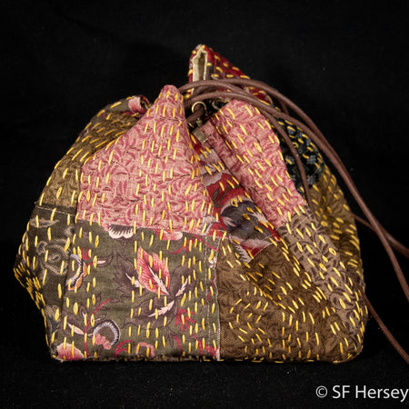 Handmade Japanese-style Drawstring Pouch