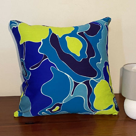 Calm Waters Cushion Cover Vintage Design Handmade