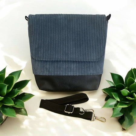 Medium Messenger Bag - Denim Corduroy