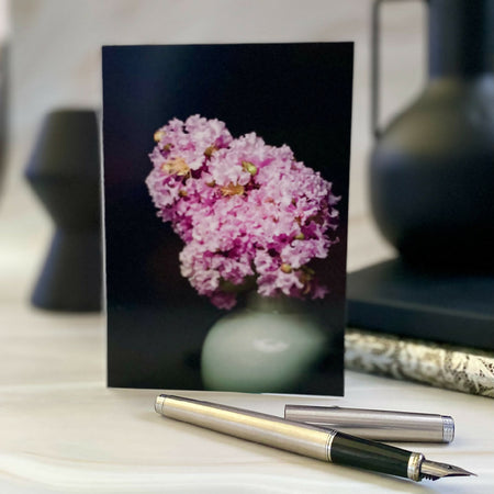 Floral Thank You Card – Pink Crepe Myrtle