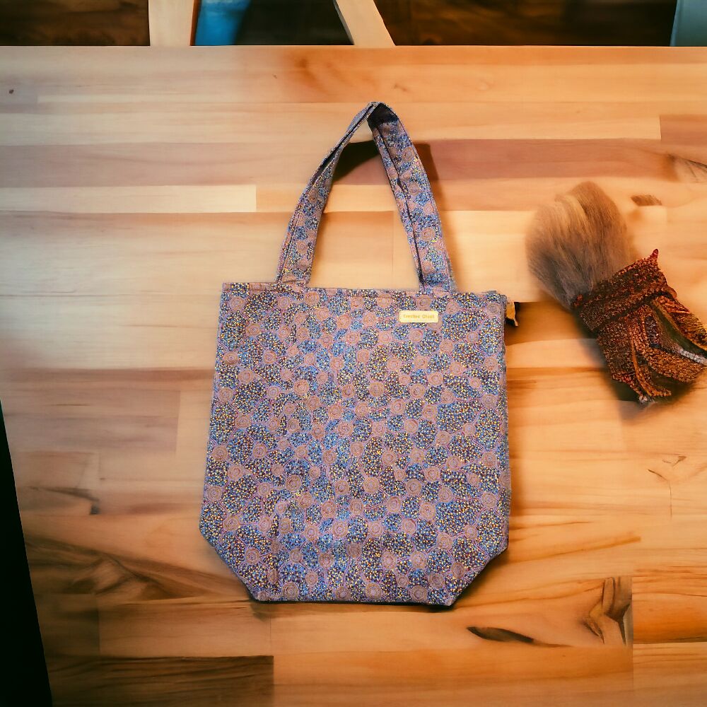 Handmade Purple Coloured Tote Bag