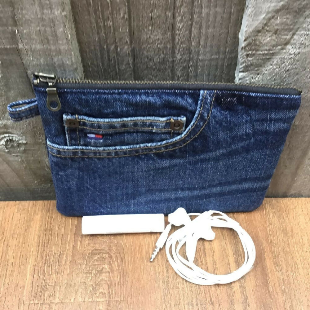 Upcycled Denim Coin Purse – Jeans Pocket