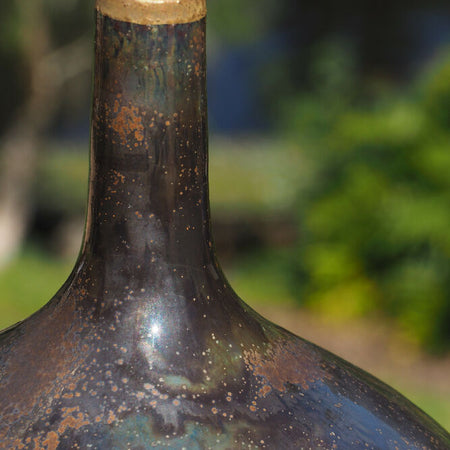 Bud Vase - Walnut and Gold