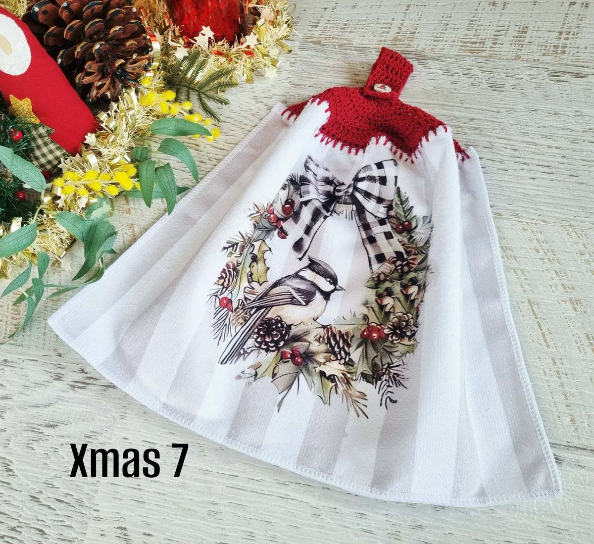Kitchen Hand Towel | Christmas | Hanging | SINGLE LAYER - 9 Styles