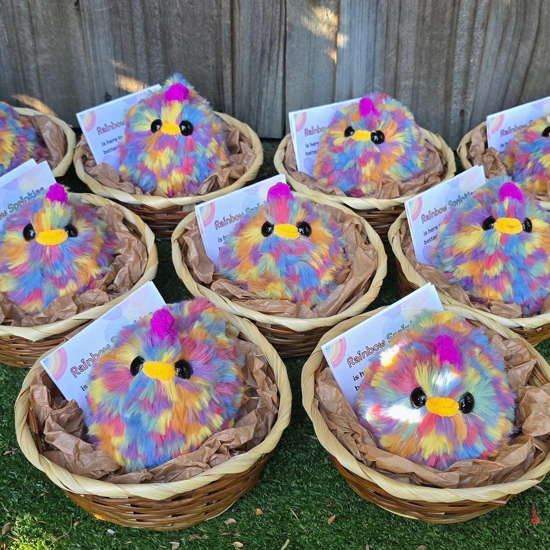 Rainbow Sprinkles (Crochet Chicken)