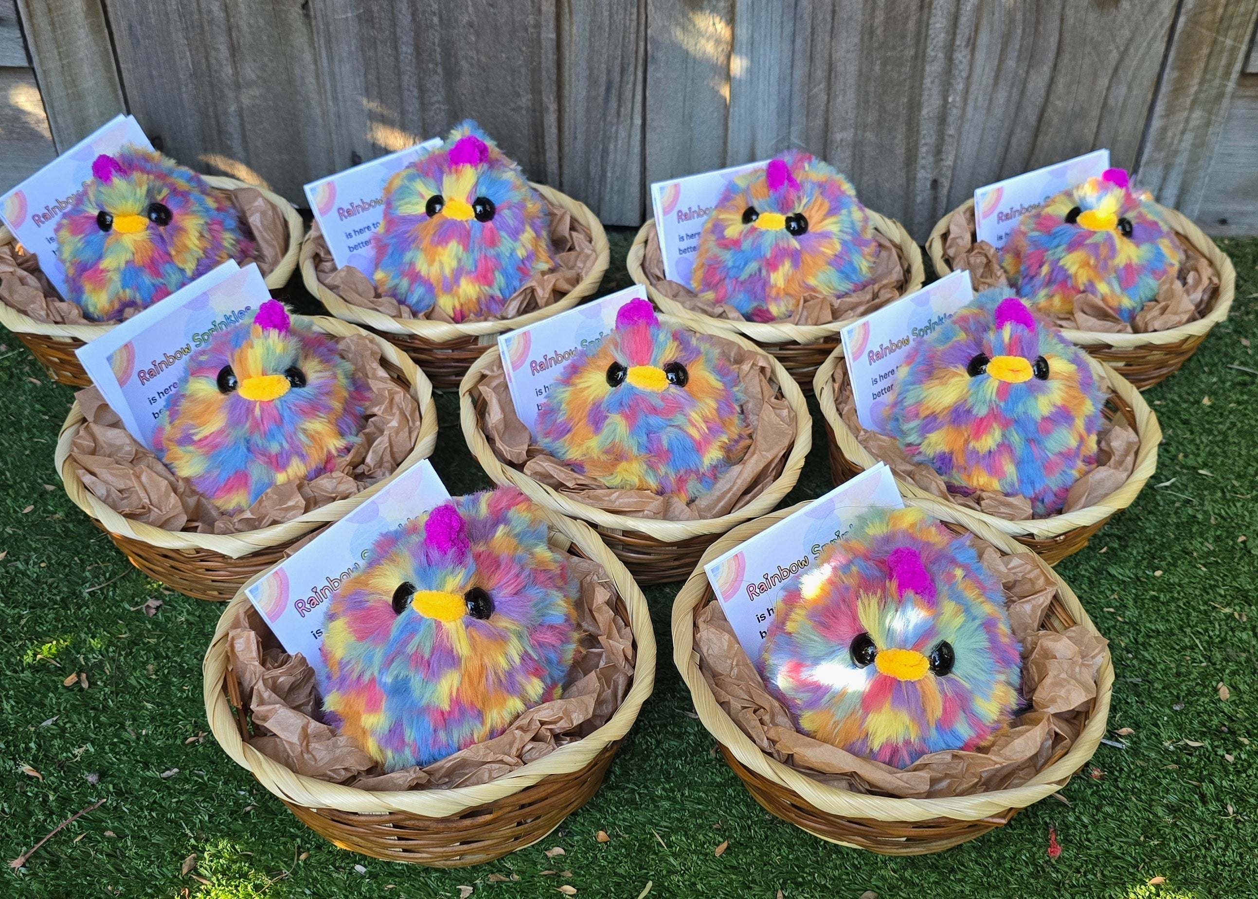 Rainbow Sprinkles (Crochet Chicken)