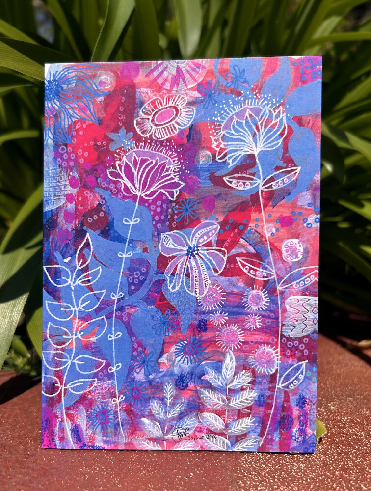 Joyful Coloured Greeting Cards Collection : Sending With Love & Bright Wishes: