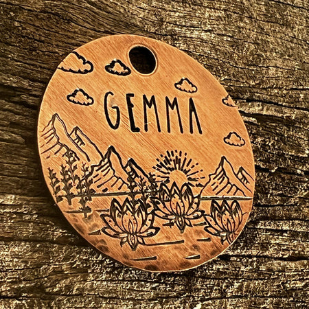 Metal Pet ID Tag - Gemma