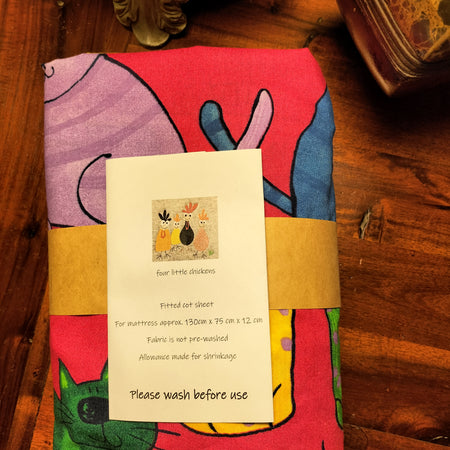 FITTED COT SHEET - CATS