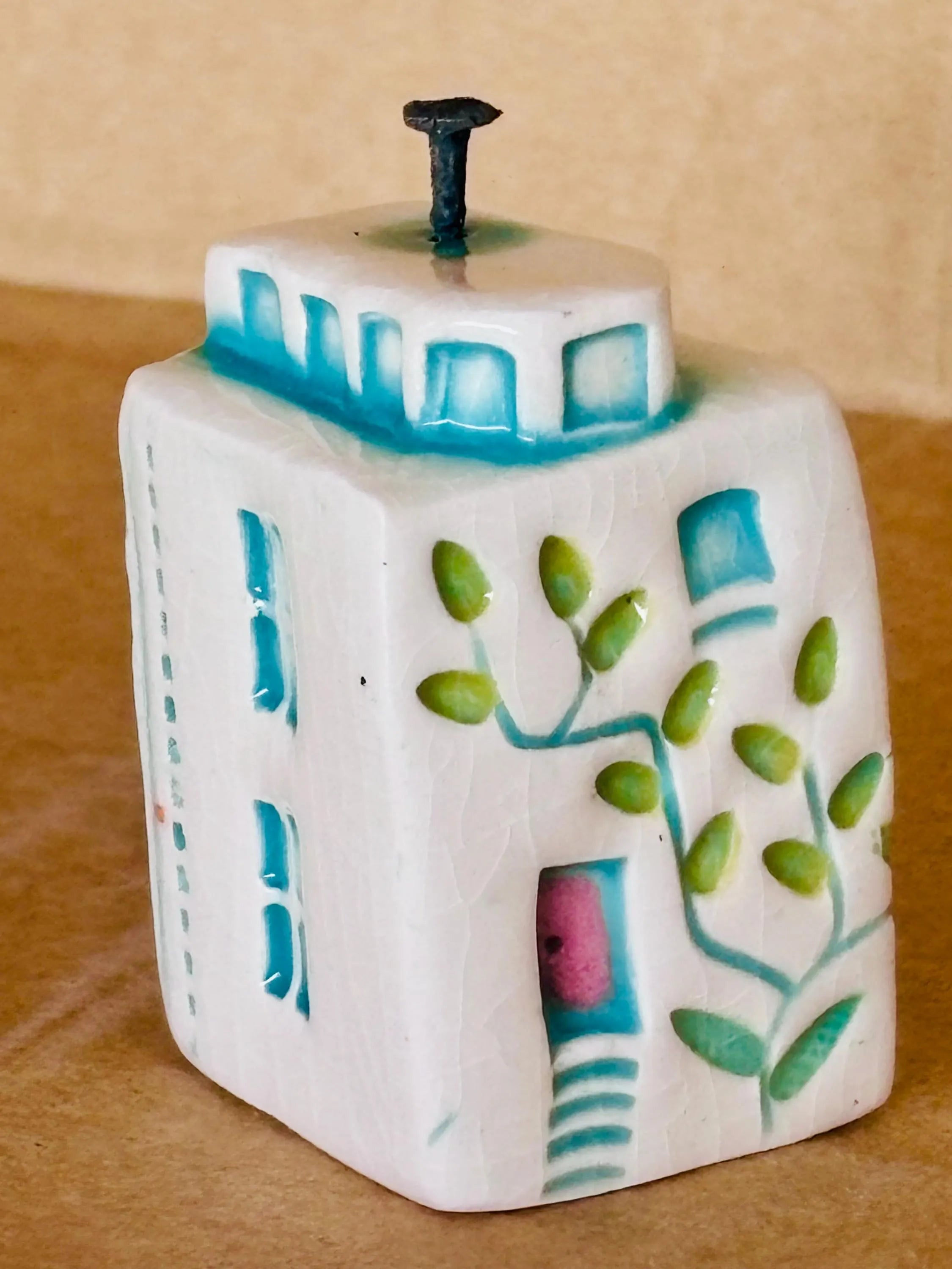 Whimsical Mini Ceramic House