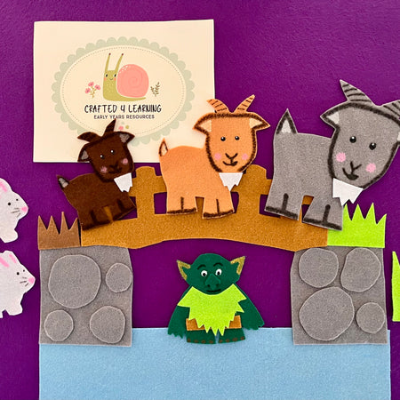 The Three Billy Goats Gruff Story Felt Board Set