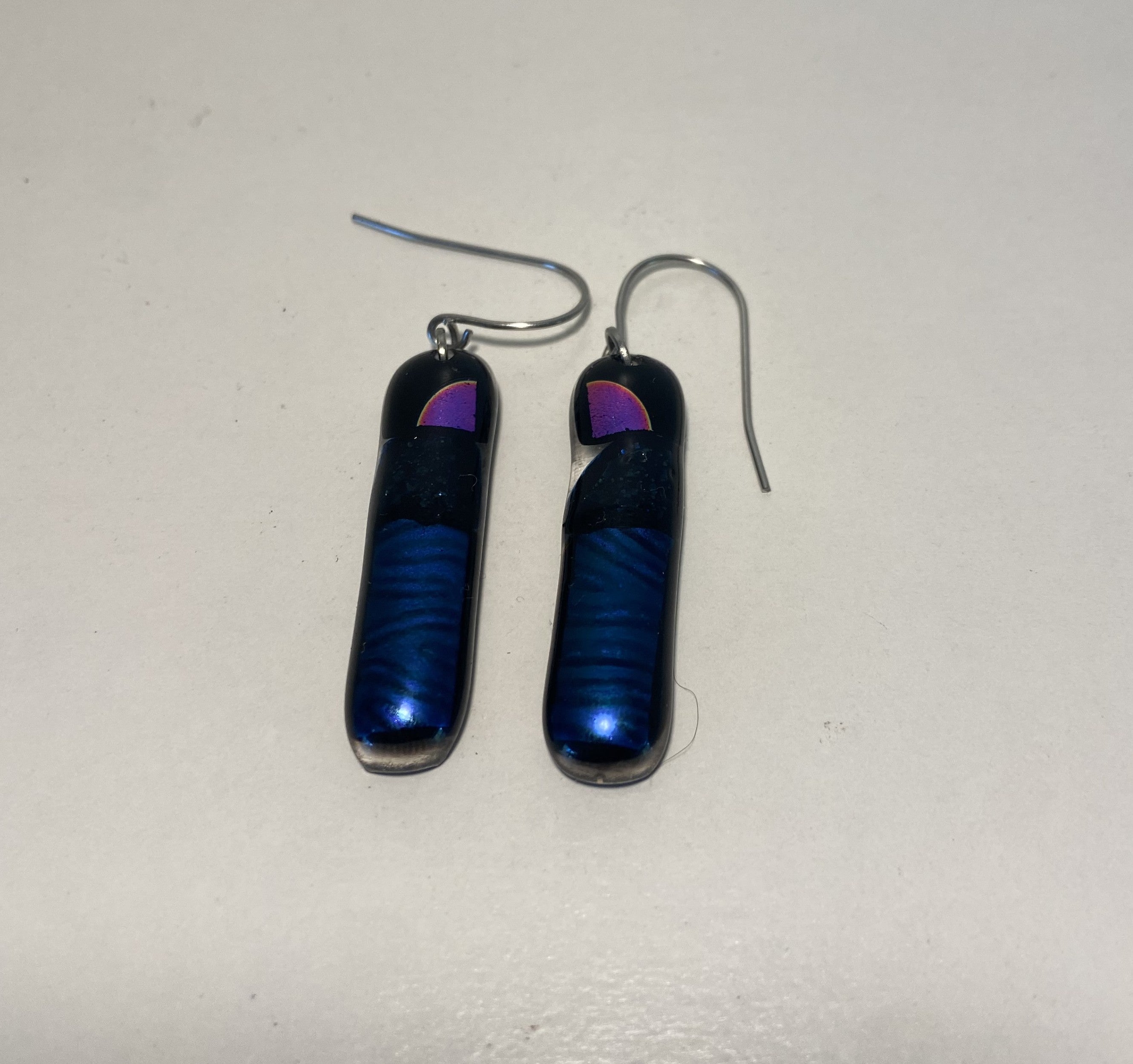 Fused glass earrings
