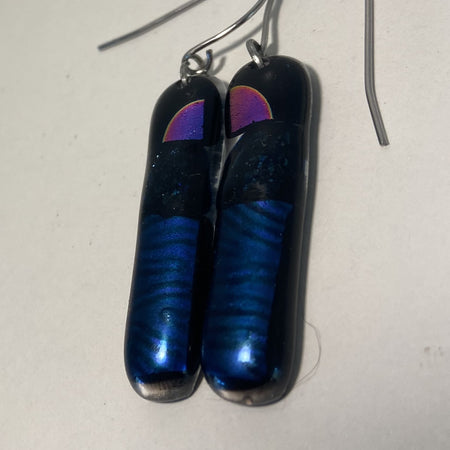 Fused glass earrings