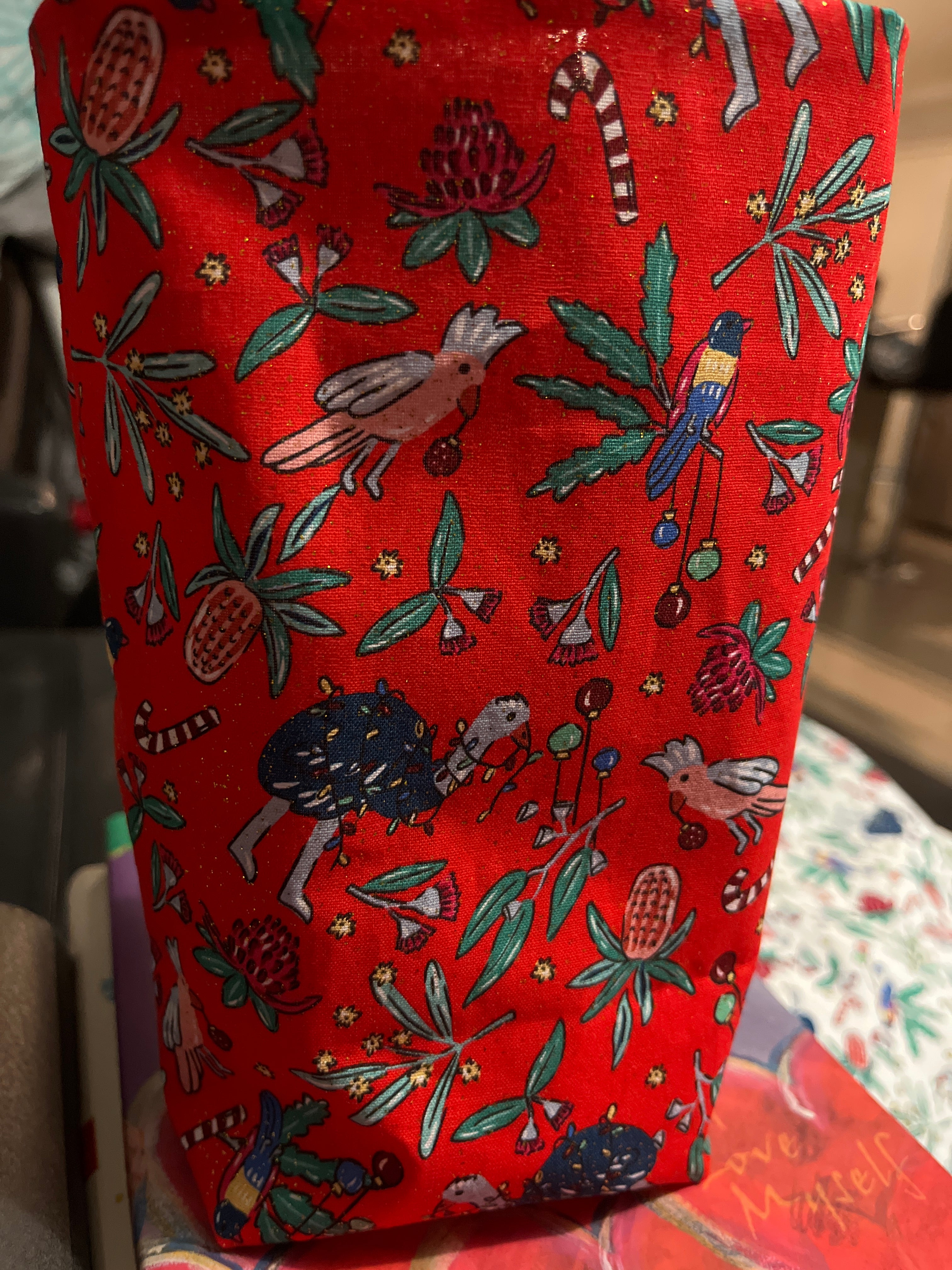 Custom order Renee - Christmas themed fabric gift bags