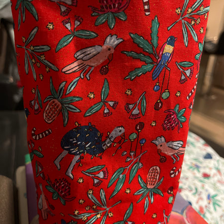 Custom order Renee - Christmas themed fabric gift bags