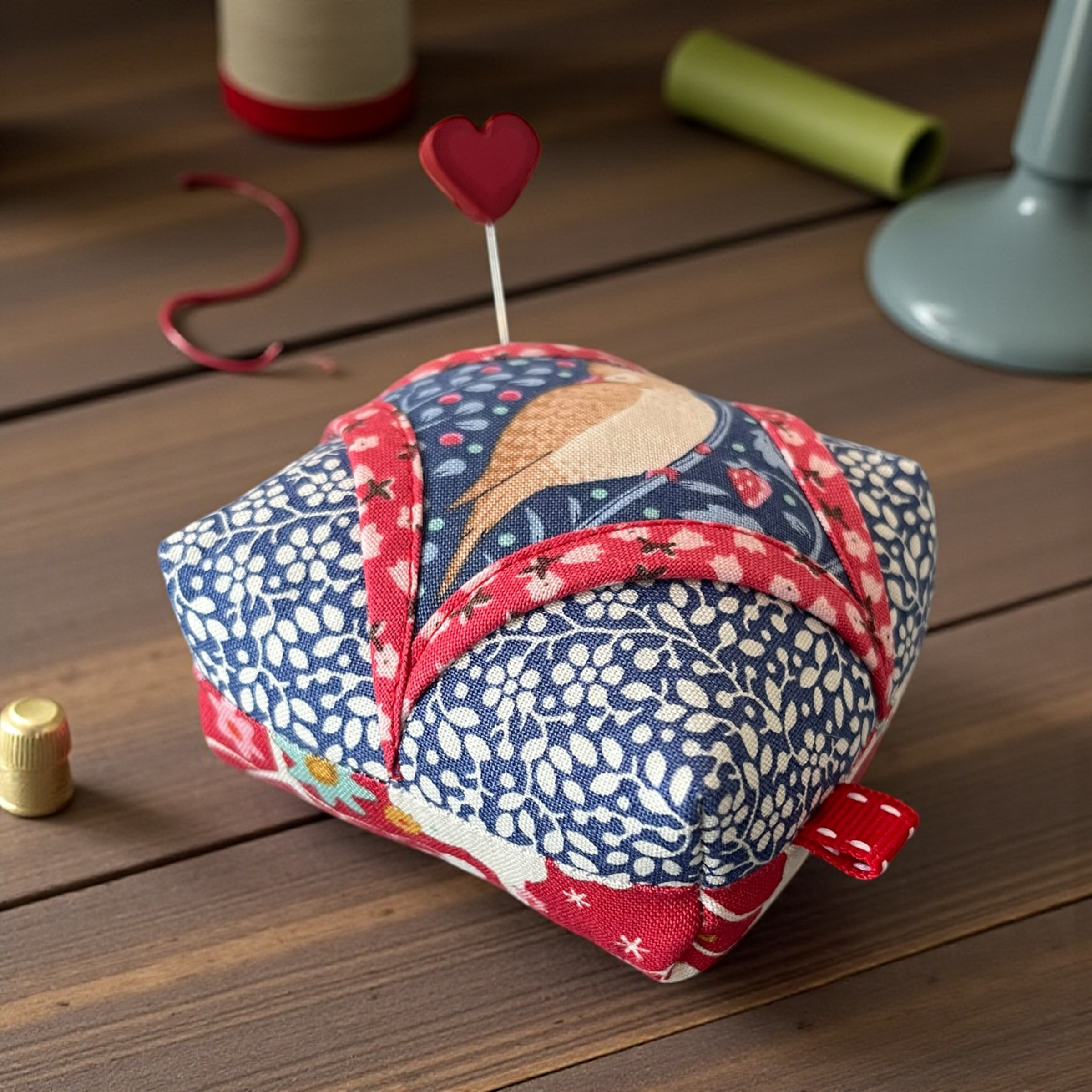 Handmade Weighted Floral Pin Cushion