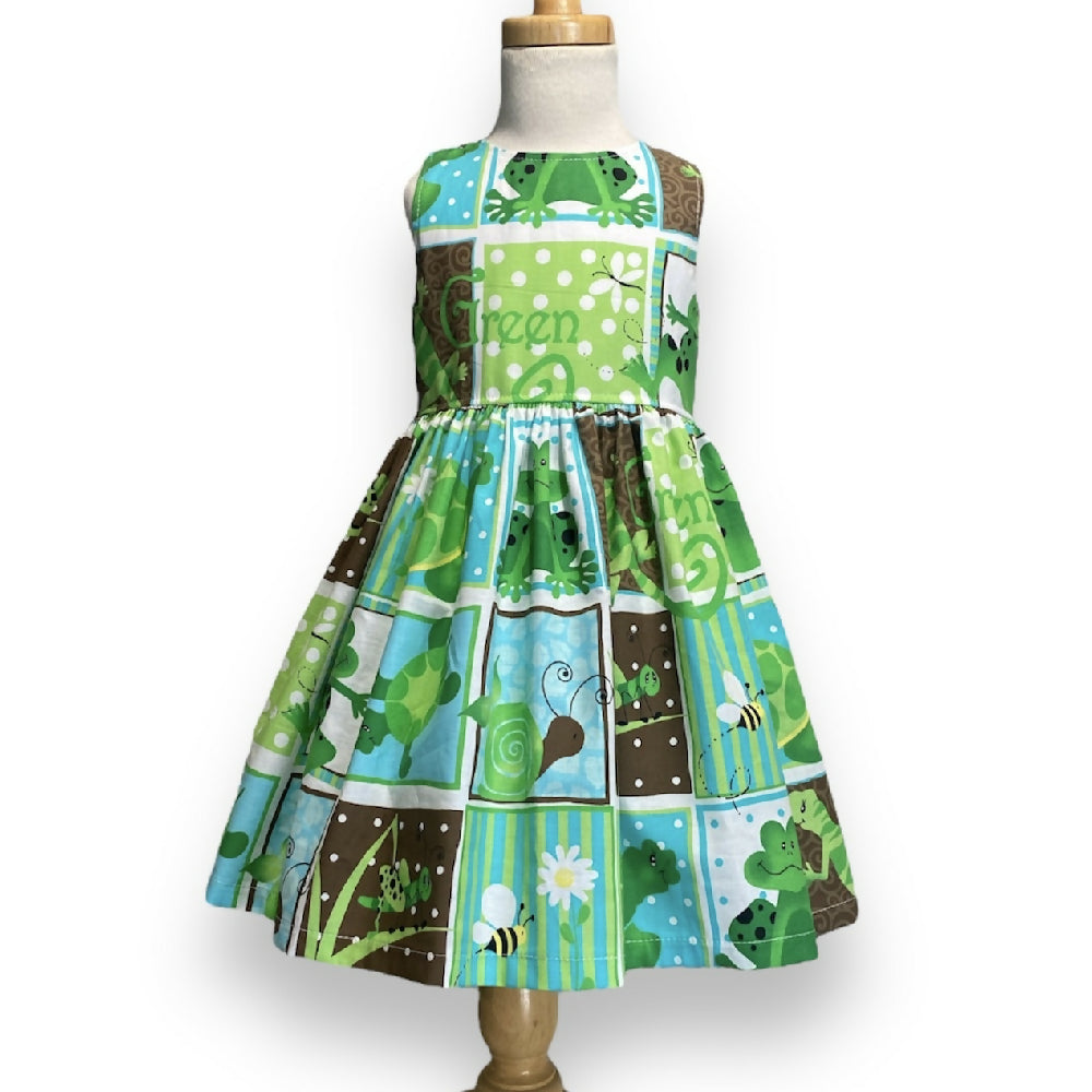 G is for Green Tea Party Dress