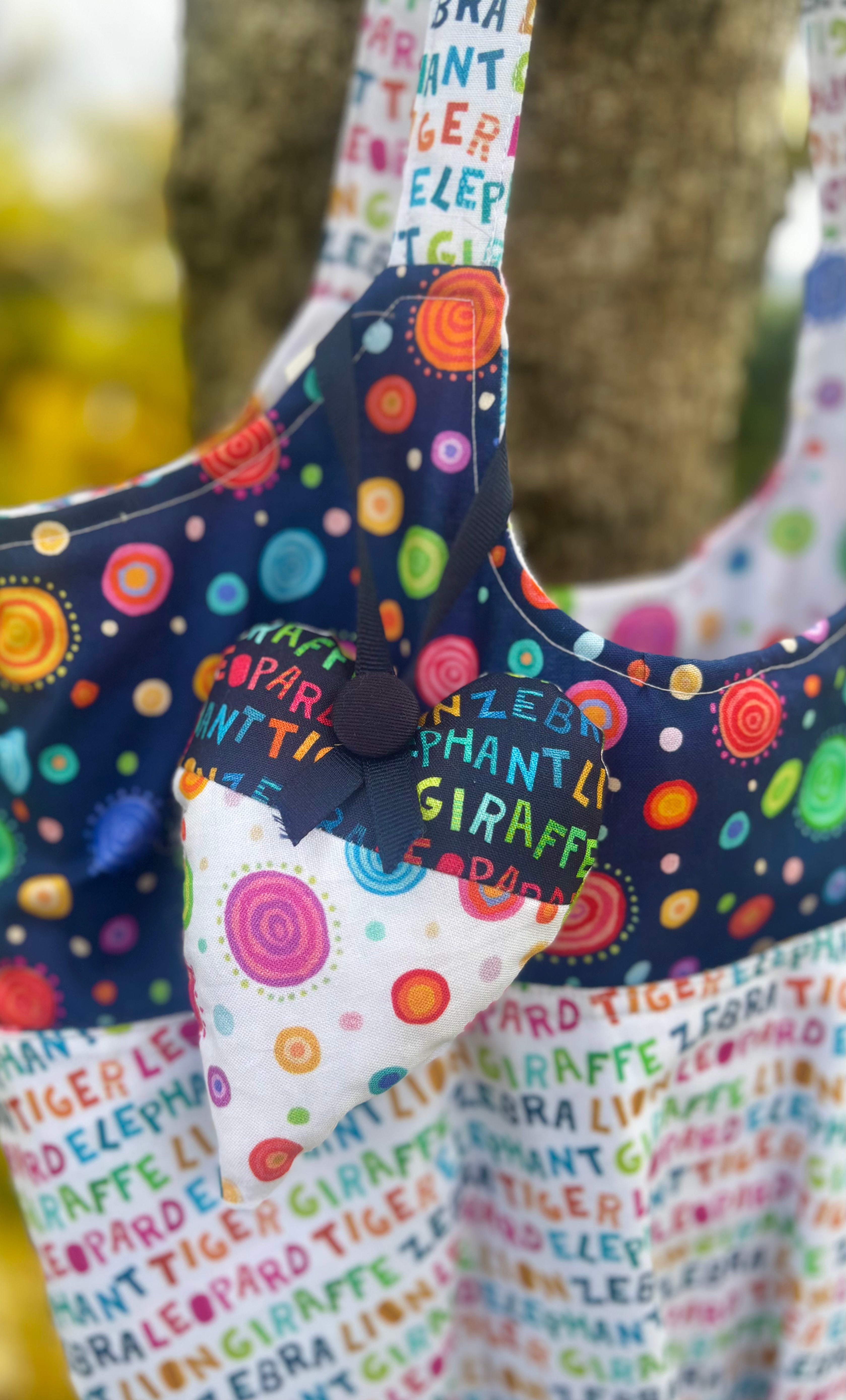 Handmade Kids Tote Bags Kindy, Sleepovers, Playdates, Or  for Mum